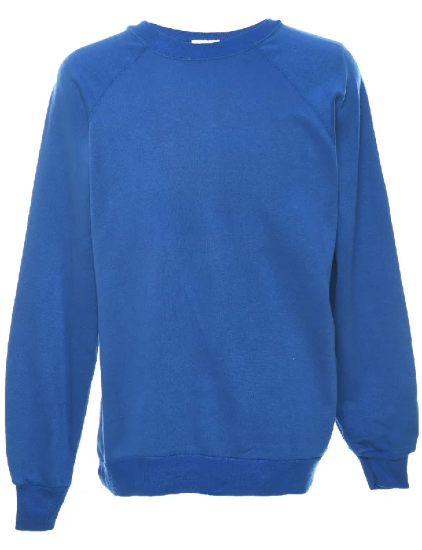 Blue Plain Sweatshirt - XL French