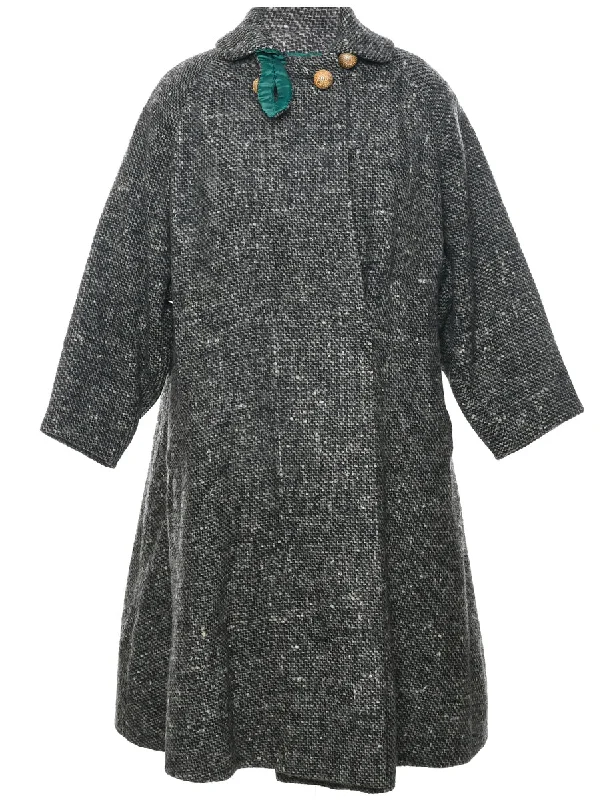Dark Grey Wool Coat - L Country