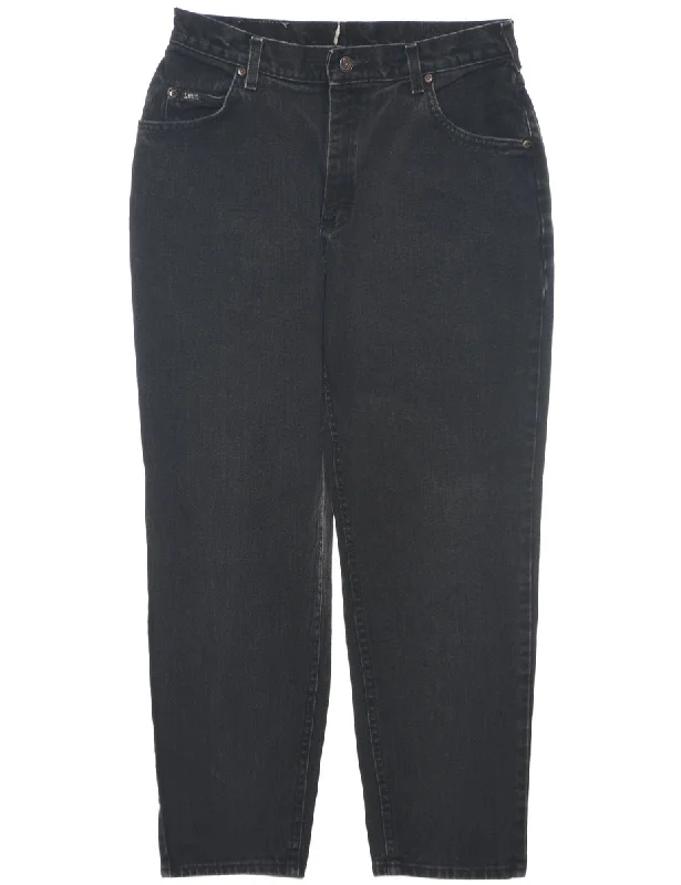 Black Lee Jeans - W30 L28 Polished Women's Silk