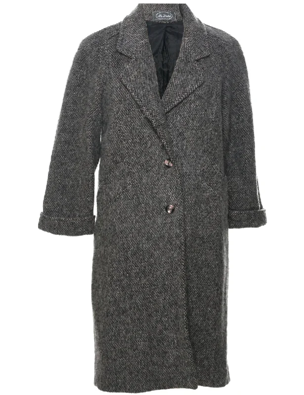Single Breasted Wool Coat - M Disco