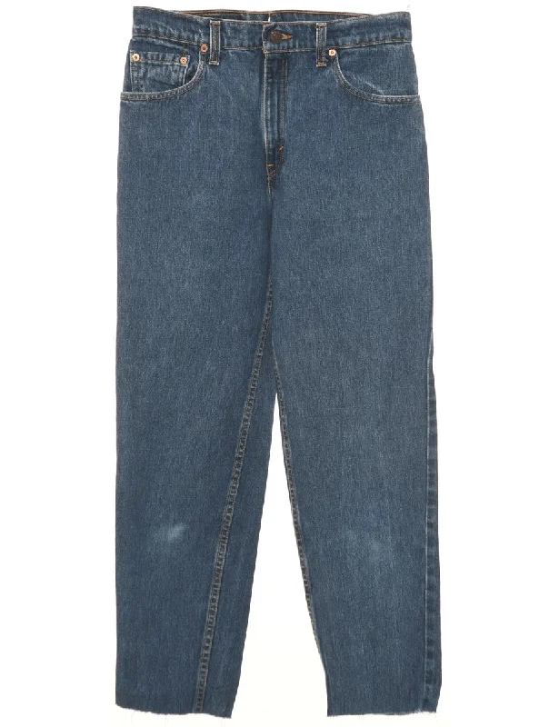 Frayed Hem Levi's Jeans - W29 L29 Classic Women's Tweed