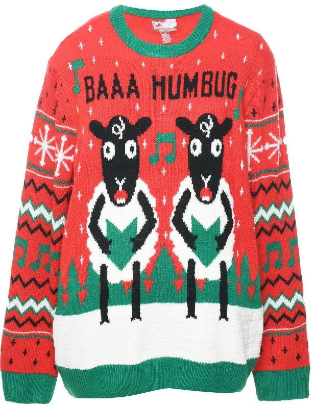 Festive Season Christmas Jumper - XL Practical Women's Multi - 