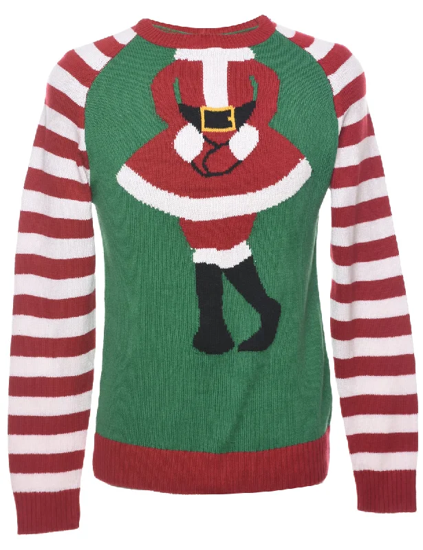 Santa Claus Christmas Jumper - S Australian Beach