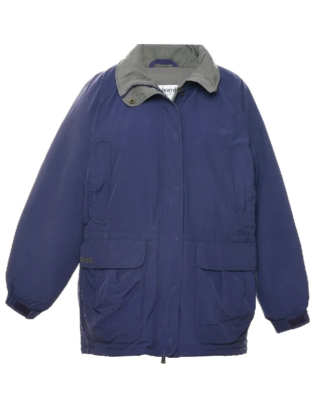 Columbia Purple Coat - L Rugged Women's Outdoor 