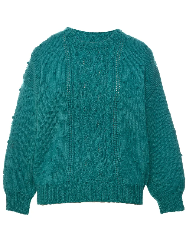 Cable Knit Jumper - L Dynamic Women's Moto