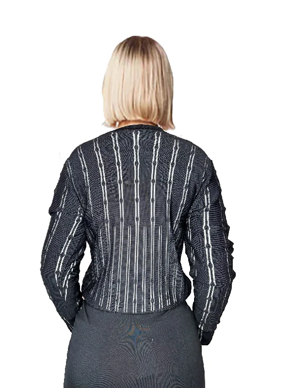 Trucco Looplet Stripe Sweater Minimalist Women's Casual