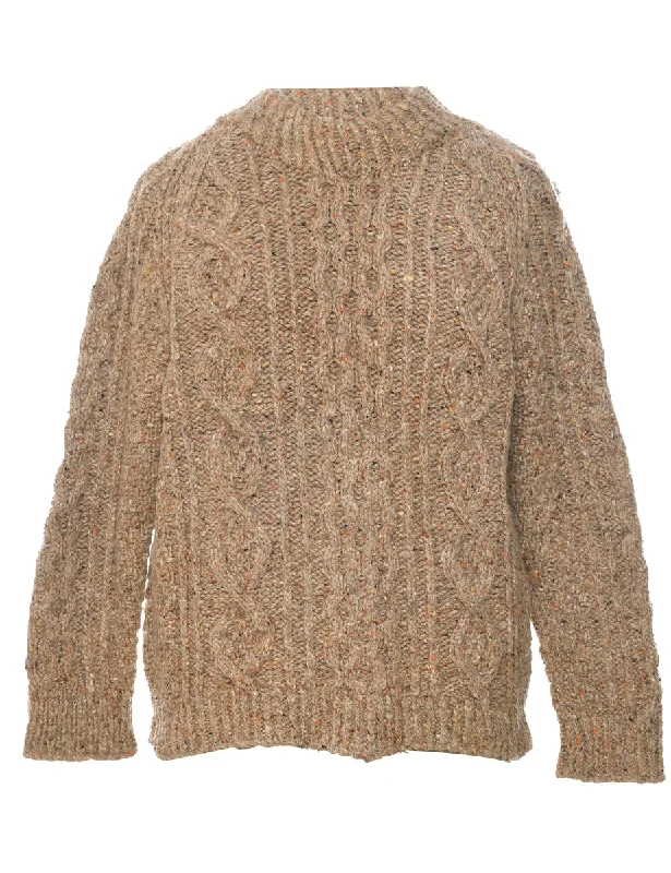 Cable Knit Jumper - M Stylish Women's Tropical 