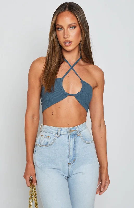 Radar Love Top Blue Elegant Women's 
