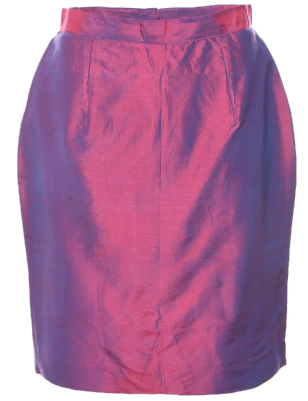 Pink Pencil Skirt - M Classic Women's Pin - striped