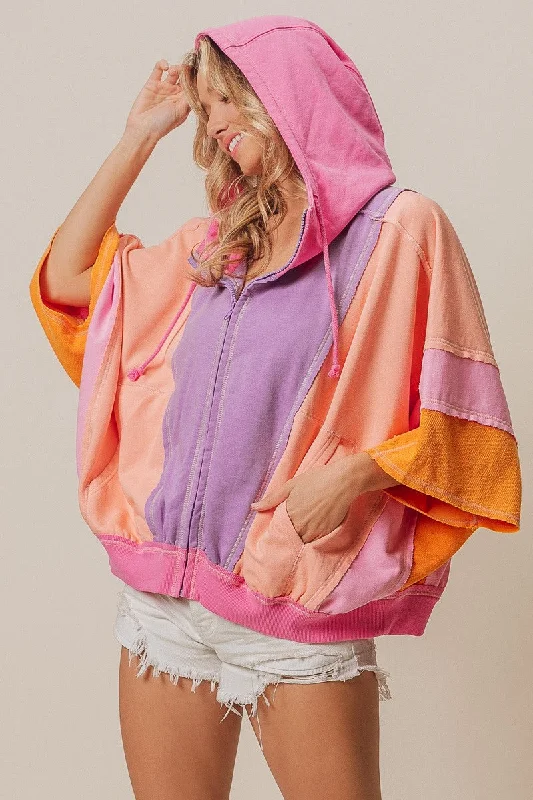 Vintage Washed Hoodie Elegant Women's Formal 