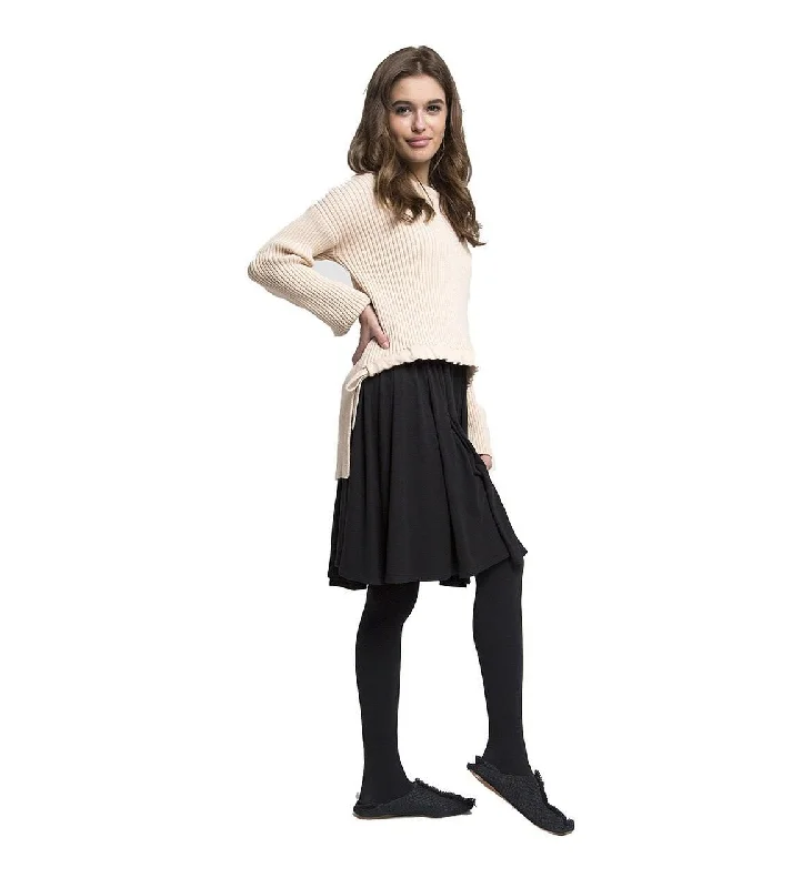 Static Knit High Low Sweater Youthful Women's Pop