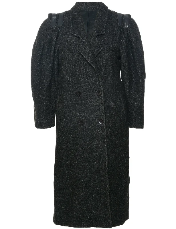 Double Breasted Wool Coat - L Vintage Women's 1970S 