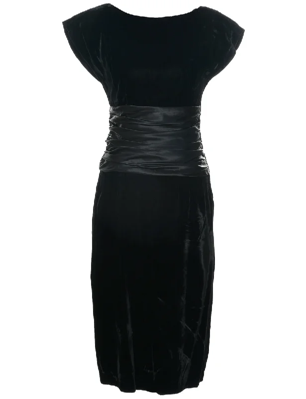 Velvet Evening Dress - S Stylish Women's Tropical 
