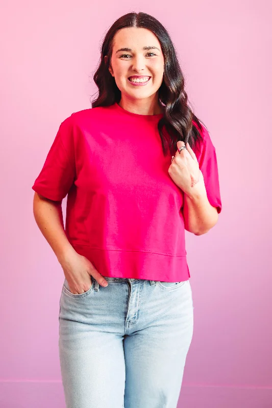 Jovie Tee-Fuchsia Dynamic Women's High - energy