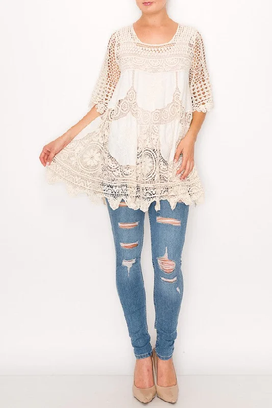 Knot Your Average Tunic Traditional Women's Wool