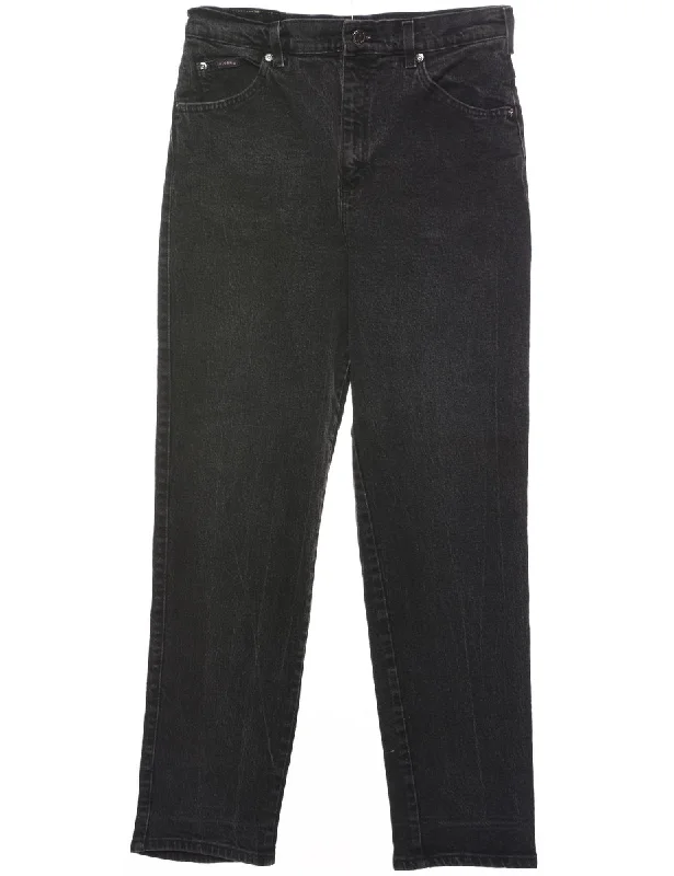 High Waist Tapered Jeans - W29 L29 Elegant Women's 