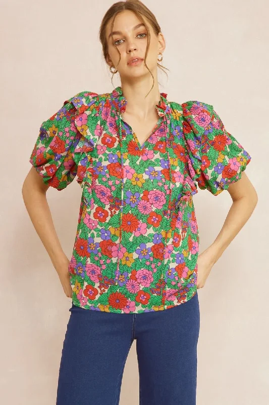 It's Your Day Floral Top Bold Women's Statement