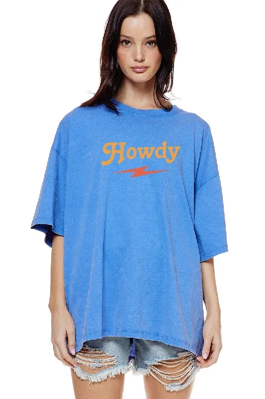 Howdy Graphic Sporty Women's Athleisure 