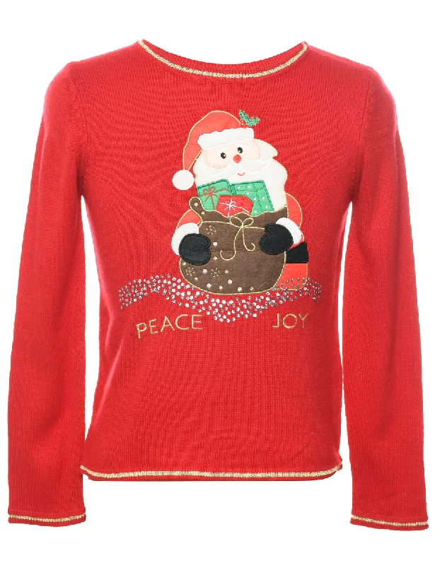 Santa Claus  Christmas Jumper - S Women