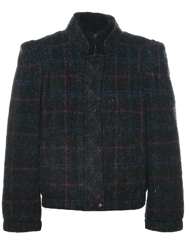 Black Jacket - M Classic Women's Pin - striped