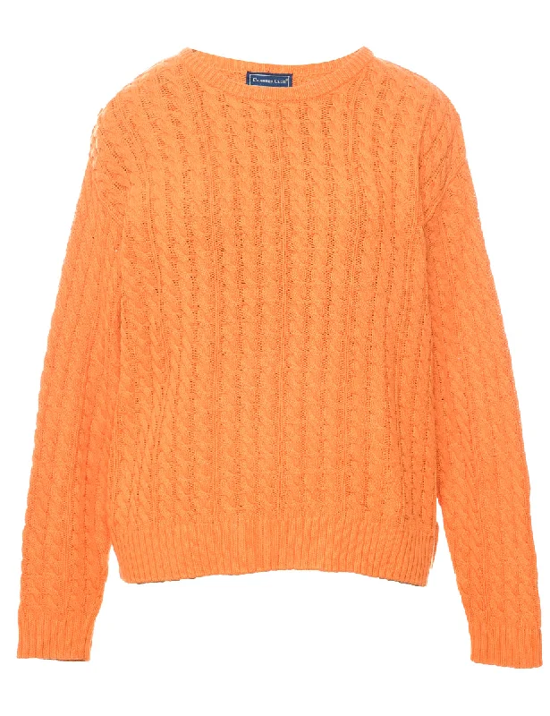 Cable Knit Jumper - M Contemporary 