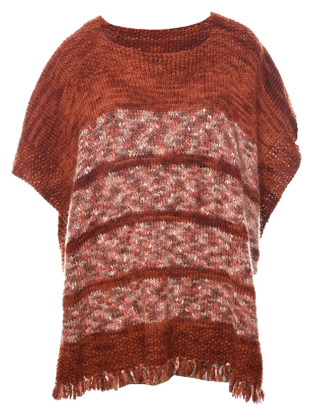 Dark Brown Cape - XXL Practical Women's Multi - 
