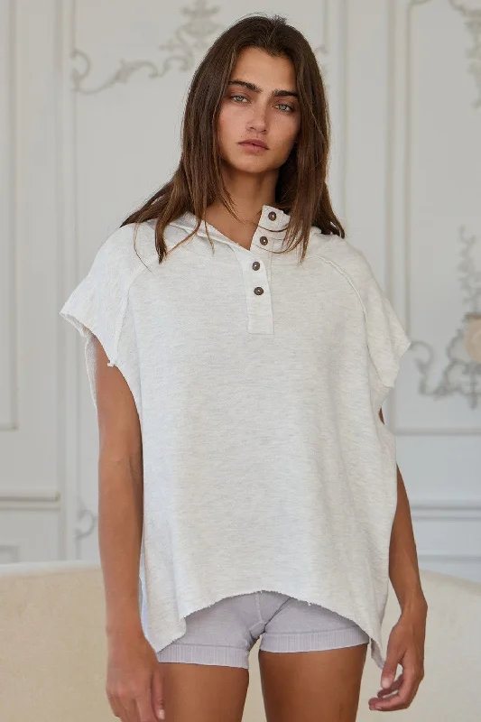 In The Know Short Sleeve Sweatshirt Sharp Women's Italian