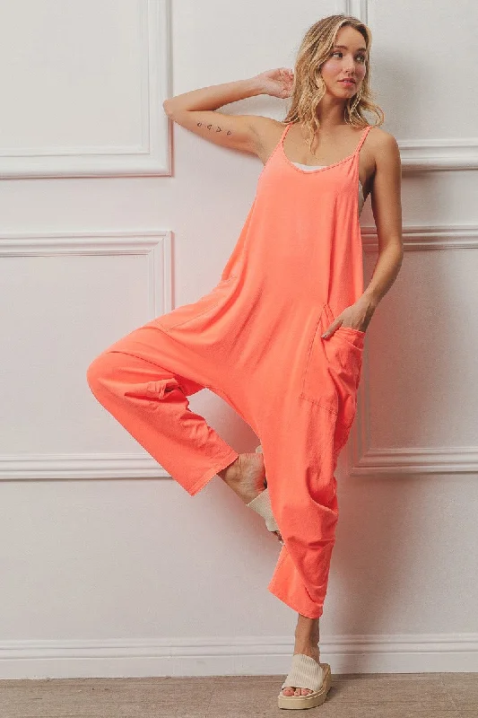 Patch Pocket Overall Jumper Laid - back Women's Vibe