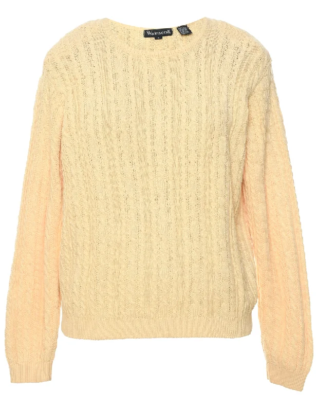 Cable Knit Jumper - S Sleek Women's 