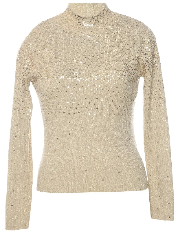 Sequined Jumper - L Bohemian Women's Free
