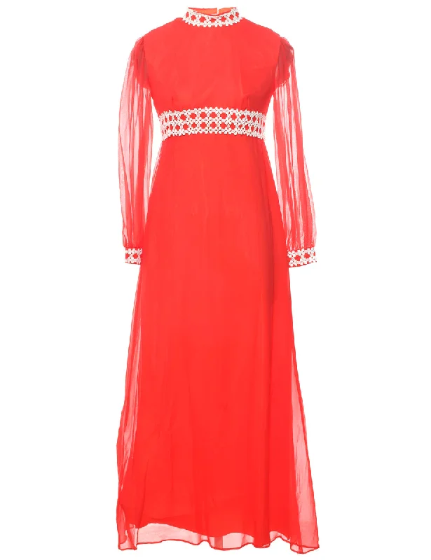 Red Maxi Dress - XS Vacation