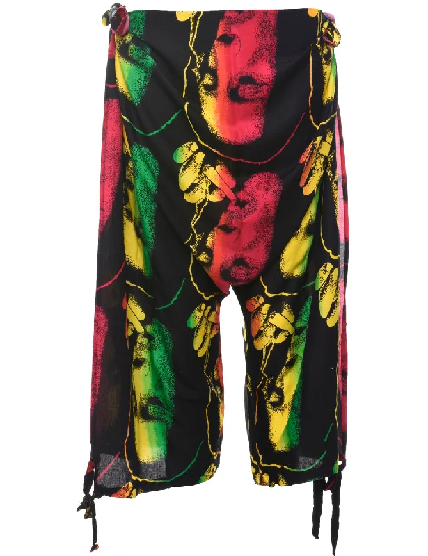 Multi-colour Trousers - W40 L15 Refined Women's Hand - crafted